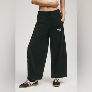 Anthropologie Black Wide Leg Jumpsuit Pants